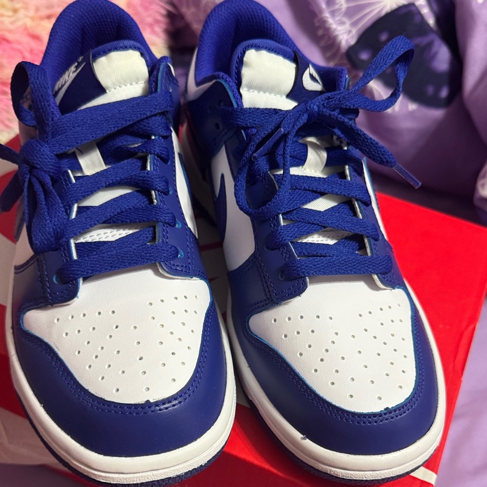 Nike Big Kids Royal Blue and White Sneakers